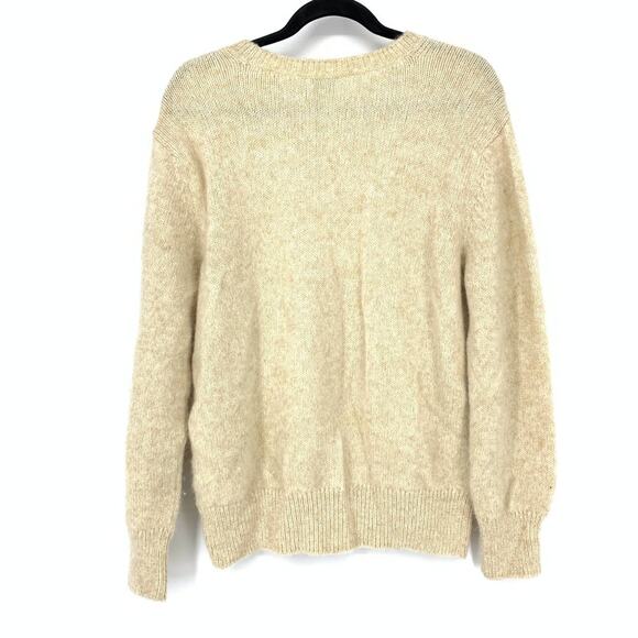CLOSED Womens Size Medium Sweater Royal Baby Alpaca Mix Pullover Oatmeal Cream - Picture 2 of 4